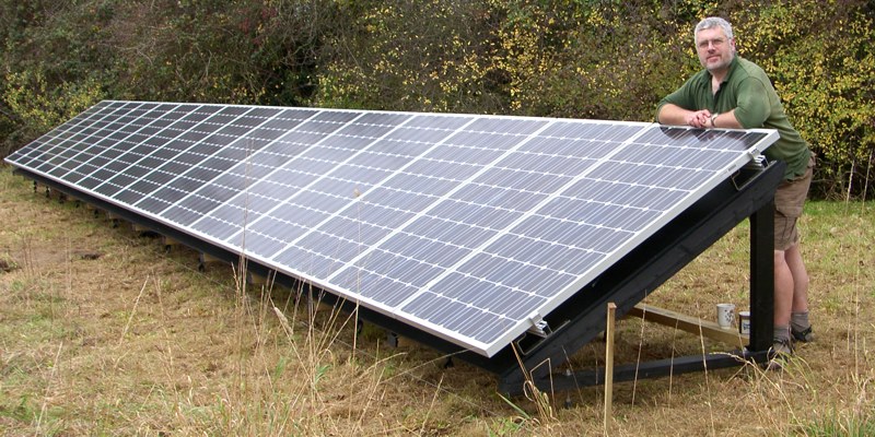 Finished PV array