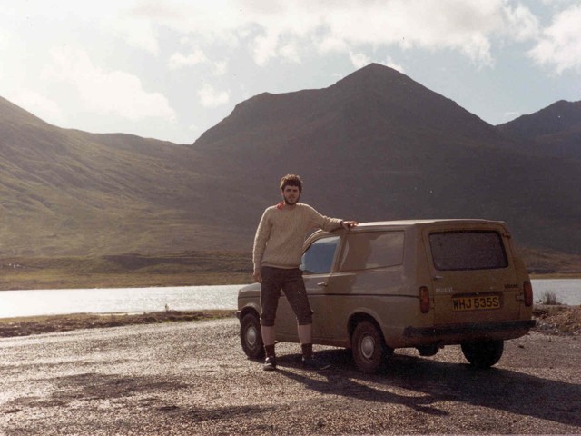 Reliant Kitten on Skye with self