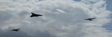Avro Lancasters and Vulcan